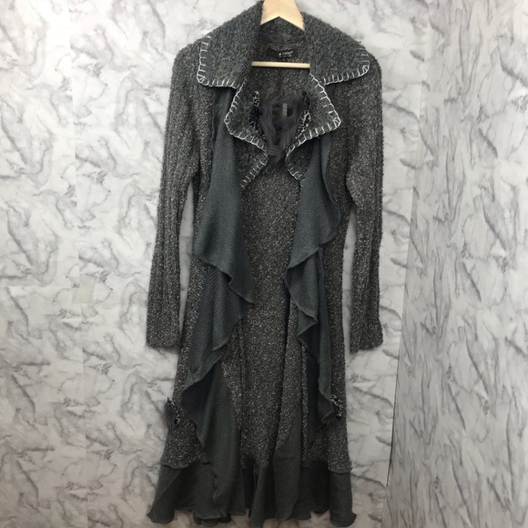 NWT Forla Paris Long Duster Cardigan Sweater - Picture 10 of 16